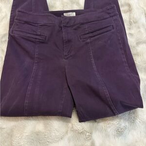LOFT Women's Deep Purple Straight Leg Jeans
